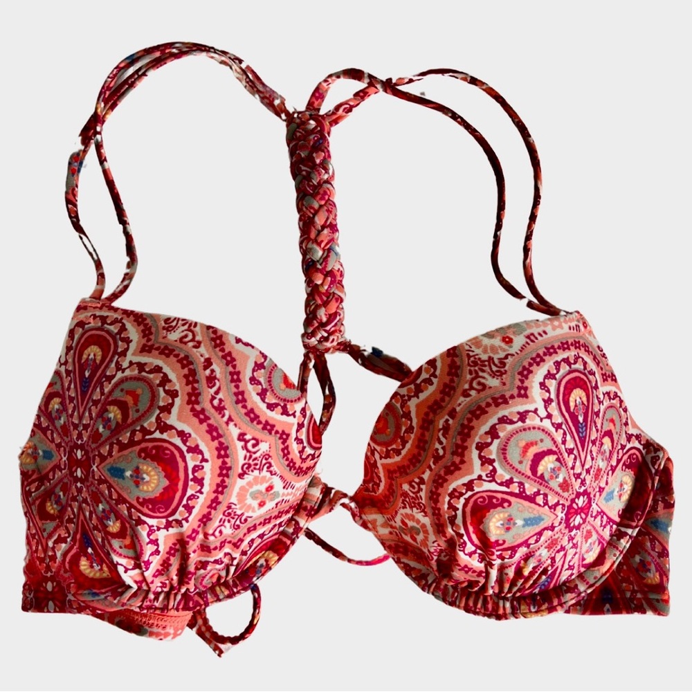 Hollister Paisley Push Up Bikini Top